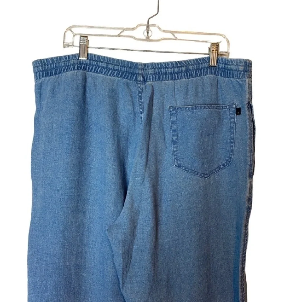 Ermenegildo Zegna Sport Sz M Men Flax Linen Blue Pants